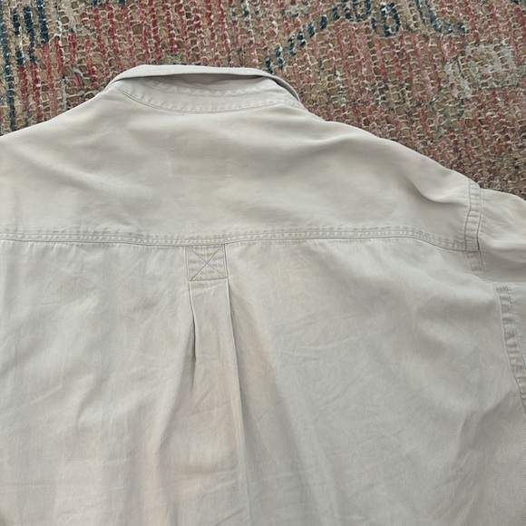 Sand garment washed men’s button down - Picture 6 of 6